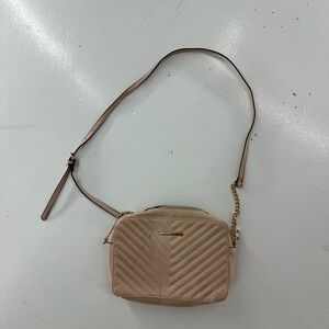 Aldo Beige Quilted Crossbody Bag